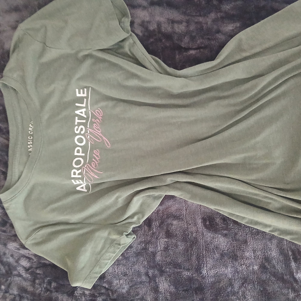 Aeropostale Women's Green Short Sleeve Tee